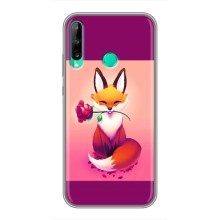 Чехлы с картинкой Лисички для Huawei Y6p (VPrint) (Лисичка с розочкой)