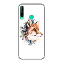 Чехлы с картинкой Лисички для Huawei Y6p (VPrint) (Лисичка в цветочках)