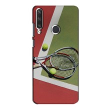 Чехлы с принтом Спортивная тематика для Huawei Y6p (Ракетки теннис)