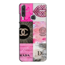 Чехол (Dior, Prada, YSL, Chanel) для Huawei Y6p (Модница)