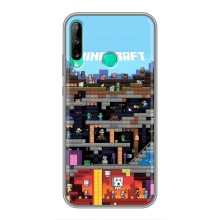 Чехол Майнкрафт на Huawei Y6p (AlphaPrint) Minecraft (фон Minecraft)