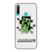 Чехол Майнкрафт на Huawei Y6p (AlphaPrint) Minecraft (крипер Майнкрафт)