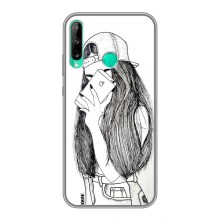 Чехол с печатью для Huawei Y6p - (Мода) (AlphaPrint) (Фото девочки)