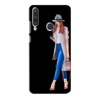 Чехол с картинкой Модные Девчонки Huawei Y6p – Девушка со смартфоном
