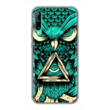 Чехол с птицами на Huawei Y6p (VPrint) (Сова с глазом)