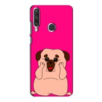 Чехол (ТПУ) Милые собачки для Huawei Y6p (Веселый Мопсик)