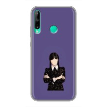 Чехлы Венсдей на Huawei Y6p Уэнсдей (AlphaPrint) (Уэнздей в черном)