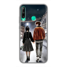 Чехол с дизайном Венздей 2 на Huawei Y6p – Уэнсдей и Тайлер
