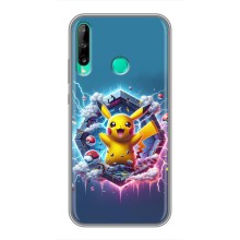 Чехол с Пикачу на Huawei Y6p (Лого Пикачу)