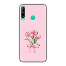 Чохол з розовим принтом для Huawei Y6p (Букет квітів)