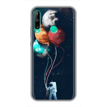 Космические Чехлы для Хуавей Y6п (VPrint) (Планеты шарики)