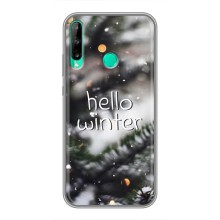 Новогодние, Праздничные Чехлы для Huawei Y6p - 2024 год (Hello winter)