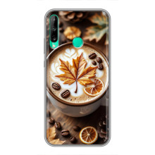 Чехол с уникальным дизайном «Осень с кофе» для Huawei Y6p – Пряный кофе