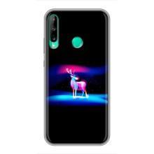 Силиконовый бампер с картинкой животных для Huawei Y6p (Яркий олень)