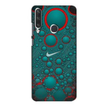 Силиконовый Чехол на Huawei Y6p с картинкой Nike (Найк зеленый)