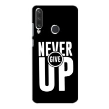 Силиконовый Чехол на Huawei Y6p с картинкой Nike (Never Give UP)