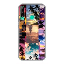 Силиконовый чехол с КАРТИНКАМИ лето для Huawei Y6p (AlphaPrint) (Летний отпуск)