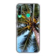 Силиконовый чехол с КАРТИНКАМИ лето для Huawei Y6p (AlphaPrint) (Пальма)