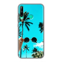 Силиконовый чехол с КАРТИНКАМИ лето для Huawei Y6p (AlphaPrint) (Взгляд лето)