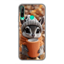 Печатный чехол «Зверята с кофе» для Huawei Y6p