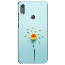 Чехлы с Цветами для Huawei Y6s (VPrint) (Желтый цветок)