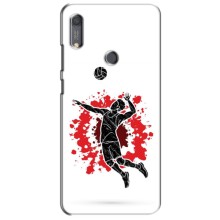 Чехлы с принтом Спортивная тематика для Huawei Y6s – Волейболист
