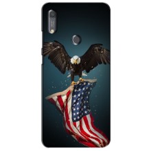 Чехол Флаг USA для Huawei Y6s – Орел и флаг