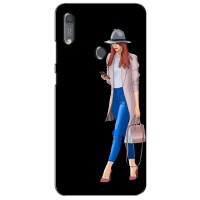 Чехол с картинкой Модные Девчонки Huawei Y6s (Девушка со смартфоном)