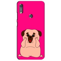 Чехол (ТПУ) Милые собачки для Huawei Y6s – Веселый Мопсик