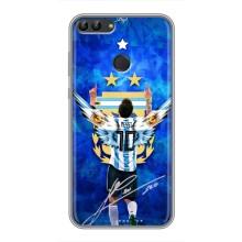 Чехлы для Huawei Y7 Prime 2018 (Leo чемпион) (AlphaPrint) (Месси сборная)