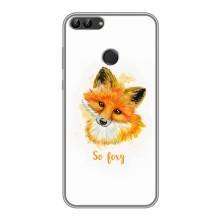 Чехлы с картинкой Лисички для Huawei Y7 Prime 2018 (VPrint) (Девочка Лиса)