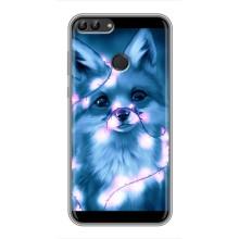 Чехлы с картинкой Лисички для Huawei Y7 Prime 2018 (VPrint) (Яркая лисичка)