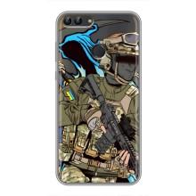 Чехлы с картинкой ЗСУ для Huawei Y7 Prime 2018 (AlphaPrint) – Воин ВСУ