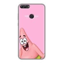 Чехол Губка Боб для Хуавей Y7 Прайм 2018 – Персонаж Патрик