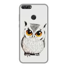Чехол с птицами на Huawei Y7 Prime 2018 (VPrint) (Милая Сова)
