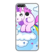 Чехол Unicorn на Huawei Y7 Prime 2018 (Радуга единорожка)