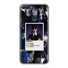 Чехлы Венсдей на Huawei Y7 Prime 2018 Уэнсдей (AlphaPrint) (коллаж Уэнздей)