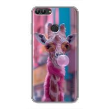 Чехол с принтом стильные животные для Хуавей Y7 Прайм 2018 – Стильный жирав