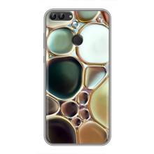 Мраморный чехол на Huawei Y7 Prime 2018 (VPrint) (Радужный Мрамор)