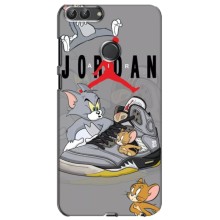 Силиконовый Чехол Nike Air Jordan на Хуавей У7 Прайм (2018) (Air Jordan)