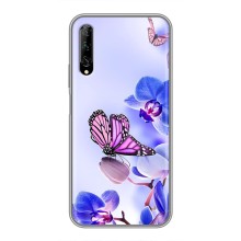 Чохли з квітами для Huawei Y7 Pro 2019 (VPrint) – Метелик на квітах