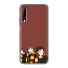 Чехлы с Гарри Поттером для Huawei Y7 Pro 2019 (AlphaPrint) – Гарри с друзьями