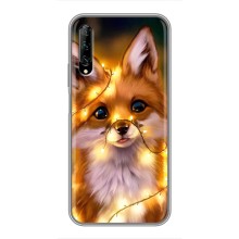 Чехлы с картинкой Лисички для Huawei Y7 Pro 2019 (VPrint) – Лисичка в гирляндах