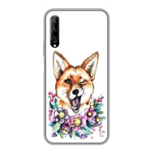 Чехлы с картинкой Лисички для Huawei Y7 Pro 2019 (VPrint) – Веселая лисичка
