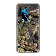 Чехлы с картинкой ЗСУ для Huawei Y7 Pro 2019 (AlphaPrint) – Воїн ЗСУ
