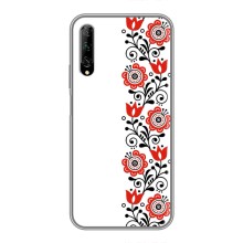 Чехол для Патриота Украины Huawei Y7 Pro 2019 - (AlphaPrint) (Яркая вишиванка)