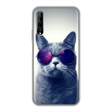 Чехол с принтом для Huawei Y7 Pro 2019 (AlphaPrint) Модные коты – Стильный кот