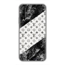 Чохол Стиль Louis Vuitton на Huawei Y7 Pro 2019 (LV на білому)