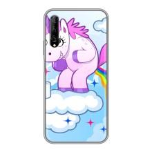 Чехол Unicorn на Huawei Y7 Pro 2019 (Радуга единорожка)