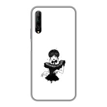 Чехлы Венсдей на Huawei Y7 Pro 2019 Уэнсдей (AlphaPrint) – танец Уэнздей